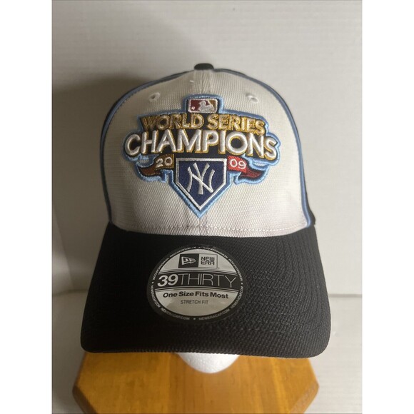 NEW NEW ERA 39THIRTY MLB NEW YORK YANKEES 2009 WORLD‎ SERIES STRETCH FITTED HAT - Picture 1 of 10